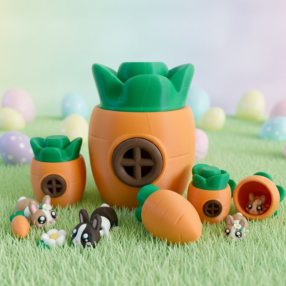 3D Printed Easter Carrot house!